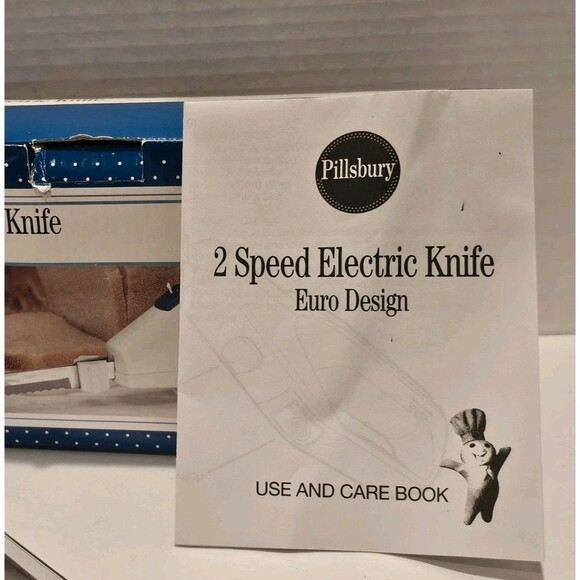 Boxed PILLSBURY 2 SPEED ELECTRIC KNIFE EURO DESING MODEL PEK-3000 PRE-OWNED EUC - Picture 9 of 9
